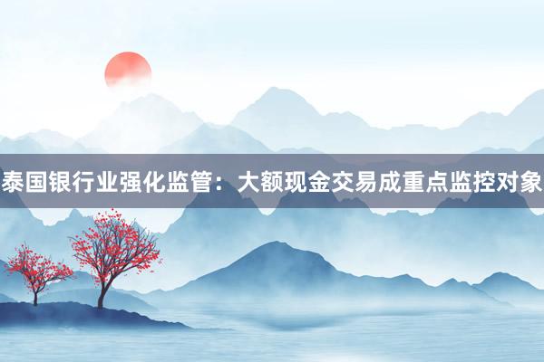 泰国银行业强化监管：大额现金交易成重点监控对象