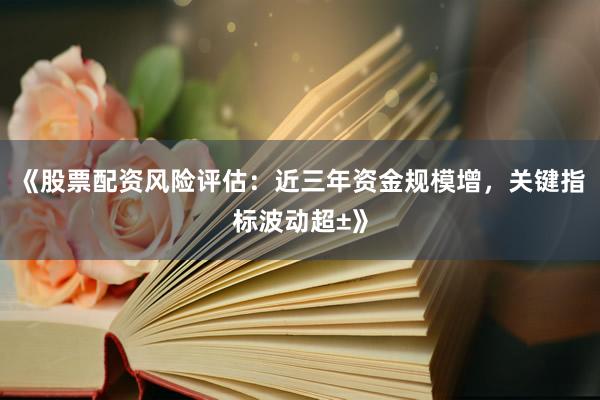 《股票配资风险评估：近三年资金规模增，关键指标波动超±》
